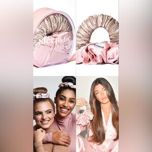 Sleepy Tie Pink Satin Hair Accessory